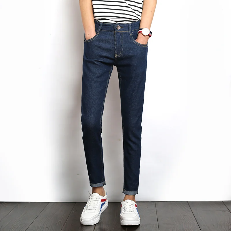 Skinny Jeans Men's Blue Cotton Slim Jeans Men's Youth Students Fashion Casual Minimalist Ankle-Length Denim Pants
Skinny Jeans Men's Blue Cotton Slim Jeans Men's Youth Students Fashion Casual Minimalist Ankle-Length Denim Pants