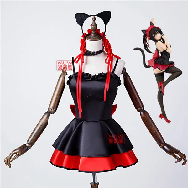 Cosplay Costume DATE A LIVE Tokisaki Kurumi black cos cat sexy woman dress full sets A
Cosplay Costume DATE A LIVE Tokisaki Kurumi black cos cat sexy woman dress full sets A