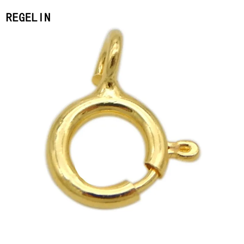 REGELIN New 10pcs/lot 5mm 925 Sterling Silver Round Claw Spring Clasps Hooks For Bracelet Necklace Connectors DIY Jewelry Making
REGELIN New 10pcs/lot 5mm 925 Sterling Silver Round Claw Spring Clasps Hooks For Bracelet Necklace Connectors DIY Jewelry Making
