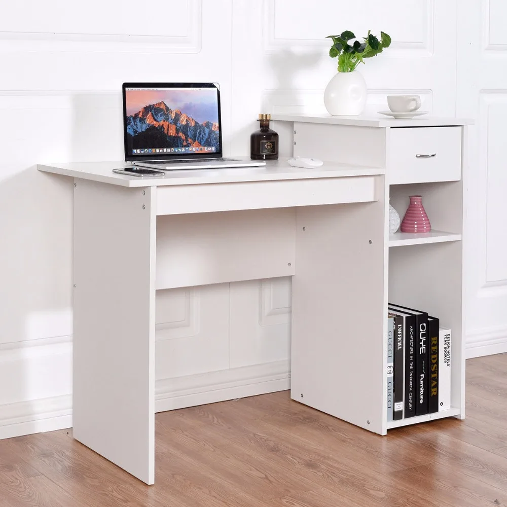 Giantex Computer Desk PC Laptop Table w/ Drawer and Shelf Home Office Furniture White Commercial Furniture HW57285WH
Giantex Computer Desk PC Laptop Table w/ Drawer and Shelf Home Office Furniture White Commercial Furniture HW57285WH