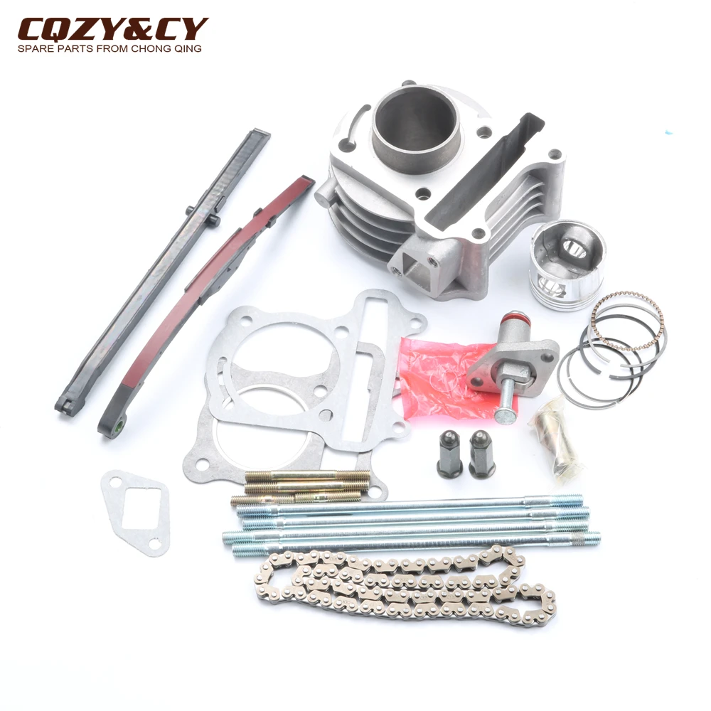 39mm Cylinder Kit 82L Cam Chain Bolt Tensioner Chain Guide for GY6 50cc 139QMB 139QMA 4-stroke Scooter Kart ATV
39mm Cylinder Kit 82L Cam Chain Bolt Tensioner Chain Guide for GY6 50cc 139QMB 139QMA 4-stroke Scooter Kart ATV