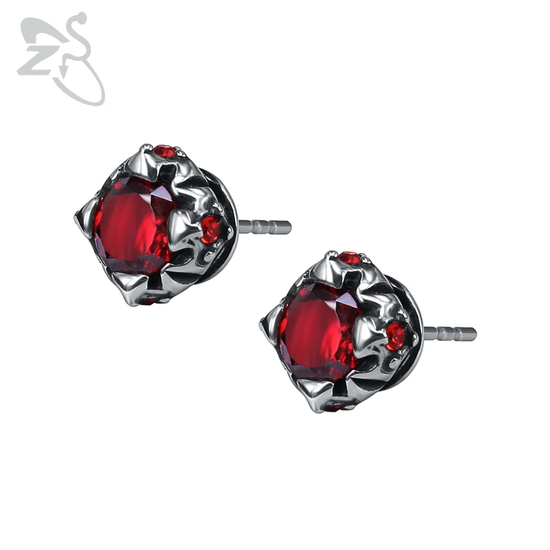 ZS Red Cubic Zirconia Stud Earrings for Men Women Punk Stainless Steel Jewelry Hip Hop Ear Piercing Jewellry Accessories 2018
ZS Red Cubic Zirconia Stud Earrings for Men Women Punk Stainless Steel Jewelry Hip Hop Ear Piercing Jewellry Accessories 2018