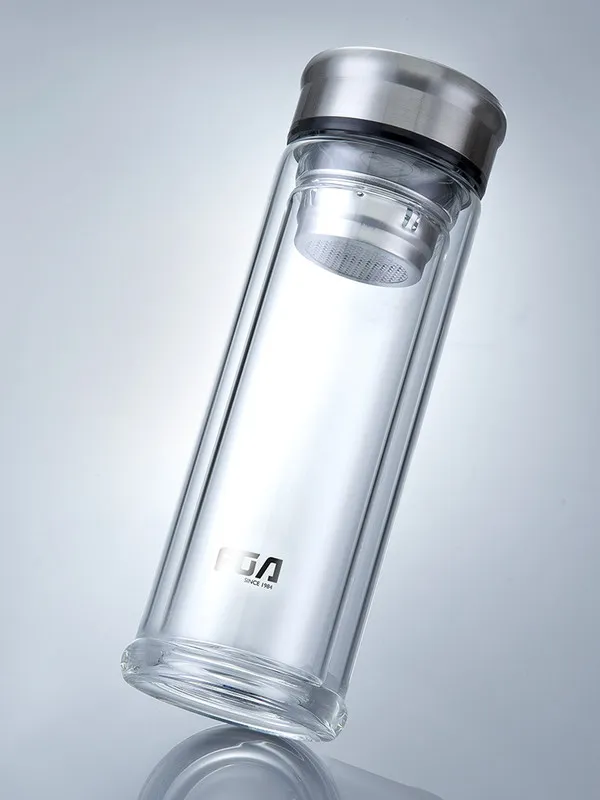 Double glass men and women water cup household glass cup simple portable glass cup creative
Double glass men and women water cup household glass cup simple portable glass cup creative