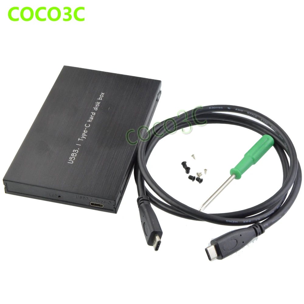 10Gb/s USB 3.1 Type-C to 2.5" SATA 6Gbps SSD Enclosure For New Macbook USB-C to SATA 3.0 III HDD Mobile Case ASM1351
10Gb/s USB 3.1 Type-C to 2.5" SATA 6Gbps SSD Enclosure For New Macbook USB-C to SATA 3.0 III HDD Mobile Case ASM1351