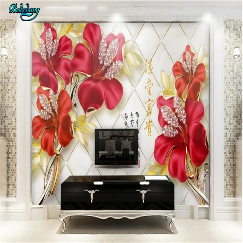 beibehang European Elegant Atmosphere Red Floral Diamond Floral Stereo Background Wall Custom Lounge Decorative Painting
beibehang European Elegant Atmosphere Red Floral Diamond Floral Stereo Background Wall Custom Lounge Decorative Painting