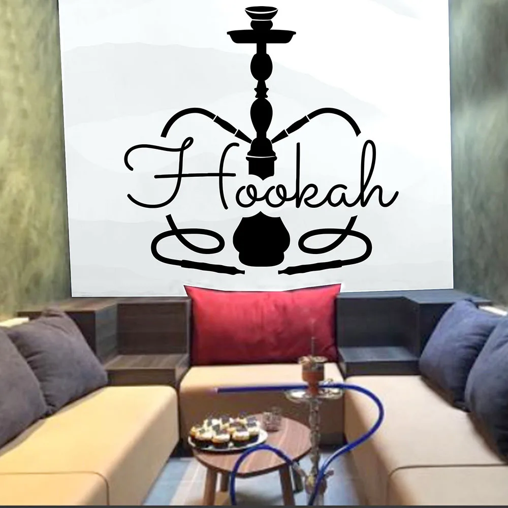 Hookah Bar Wall Stickers Quote Art Wall Decals Wall Vinyl Sticker Hookah Shop Smoke Mural Room Design Pattern Removable B316 
Hookah Bar Wall Stickers Quote Art Wall Decals Wall Vinyl Sticker Hookah Shop Smoke Mural Room Design Pattern Removable B316