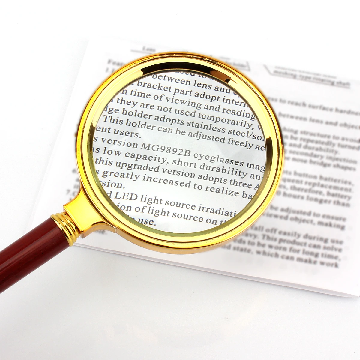 6X Magnifier Handheld Magnifier with Plastic Handle Metal Frame 80mm Magnifying Glass Loupe for Reading / Identify Jewelry
6X Magnifier Handheld Magnifier with Plastic Handle Metal Frame 80mm Magnifying Glass Loupe for Reading / Identify Jewelry