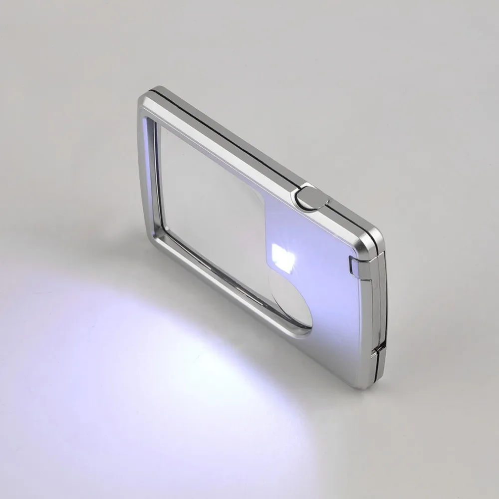 Free shipping X3 X6 Card Led Magnifier With LED Light Leather Case Magnifying Glass Ultra-Thin Portable Square Loupe
Free shipping X3 X6 Card Led Magnifier With LED Light Leather Case Magnifying Glass Ultra-Thin Portable Square Loupe