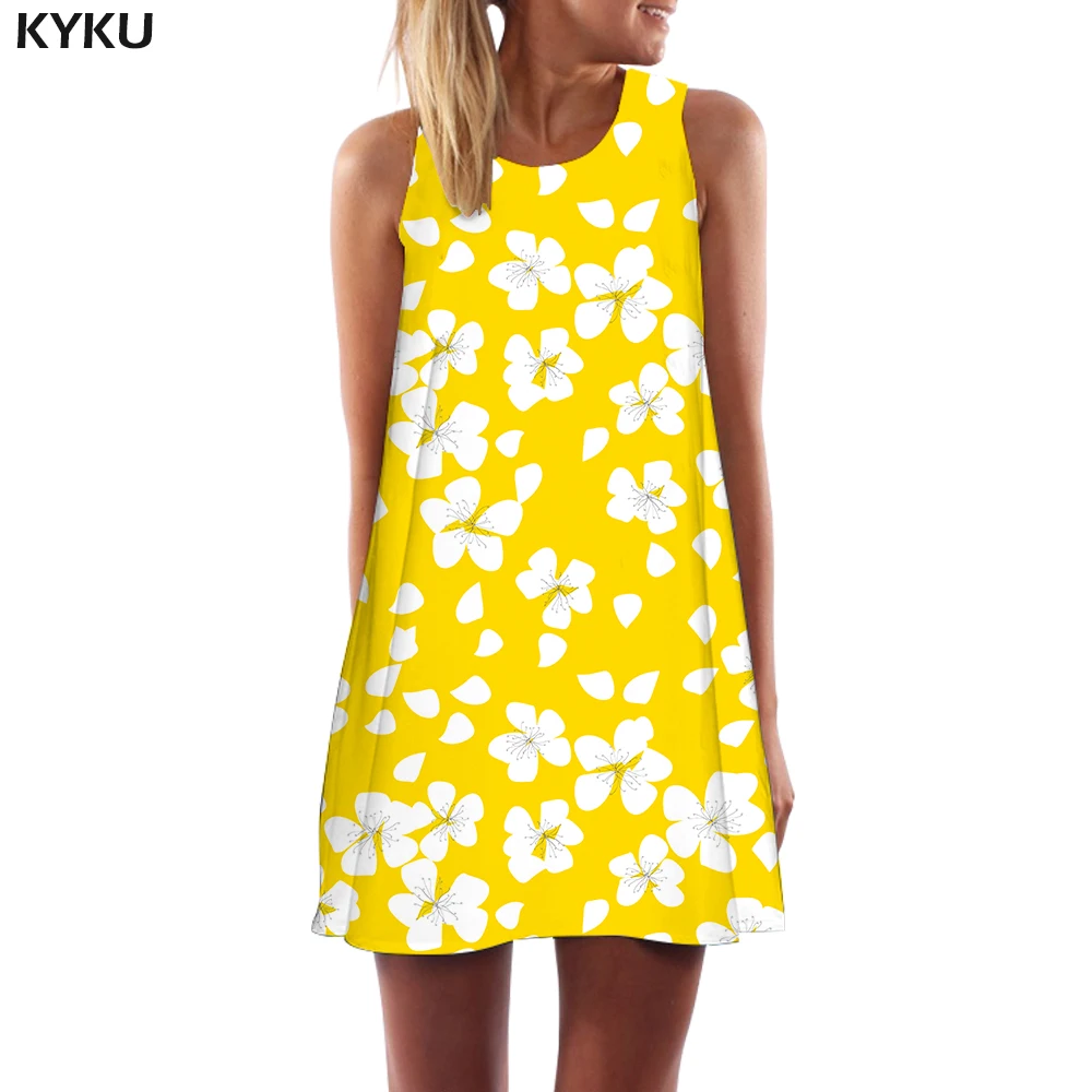 KYKU Flower Dress Women Harajuku Tank Art Beach Graffiti Vestido Sexy Yellow Korean Style Womens Clothing Summer Ladies
KYKU Flower Dress Women Harajuku Tank Art Beach Graffiti Vestido Sexy Yellow Korean Style Womens Clothing Summer Ladies