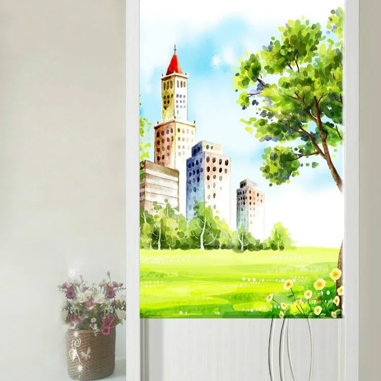 Nice Curtains Korea Cartoon Illustration Scenery Series Door Curtain One-piece Type Partition Household Geomantic Curtain 85x150
Nice Curtains Korea Cartoon Illustration Scenery Series Door Curtain One-piece Type Partition Household Geomantic Curtain 85x150