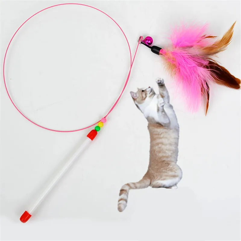 5 pcs Funny Feather Kitten Cat Toy Interactive Feather Teaser Steel Wire Bell Bead Cat Sticks
5 pcs Funny Feather Kitten Cat Toy Interactive Feather Teaser Steel Wire Bell Bead Cat Sticks