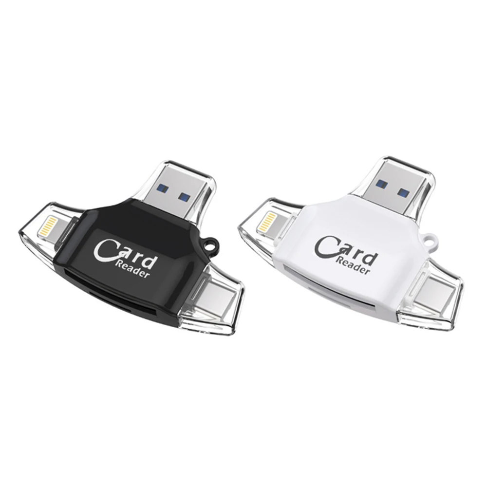 Type C Micro SD Mobile Phone Computer OTG Card Reader 3.0 High-Speed 4-Port Camera SD Card Mini TF Card Reader
Type C Micro SD Mobile Phone Computer OTG Card Reader 3.0 High-Speed 4-Port Camera SD Card Mini TF Card Reader
