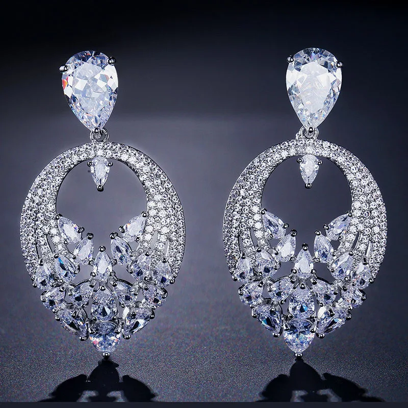 Fashion Big Peach Heart Earring Full Shiny Mirco Cubic Zircon Elegant Jewelry For Women Bride Wedding Party Gift Wholes
Fashion Big Peach Heart Earring Full Shiny Mirco Cubic Zircon Elegant Jewelry For Women Bride Wedding Party Gift Wholes