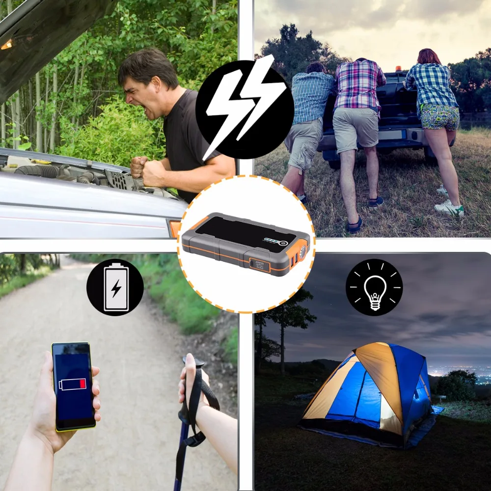 Car Jump Starter 600A Car Buster 12V Vehicle Emergency Battery Auto Booster Battery Car Starter Power Bank Powerful LED Light
Car Jump Starter 600A Car Buster 12V Vehicle Emergency Battery Auto Booster Battery Car Starter Power Bank Powerful LED Light