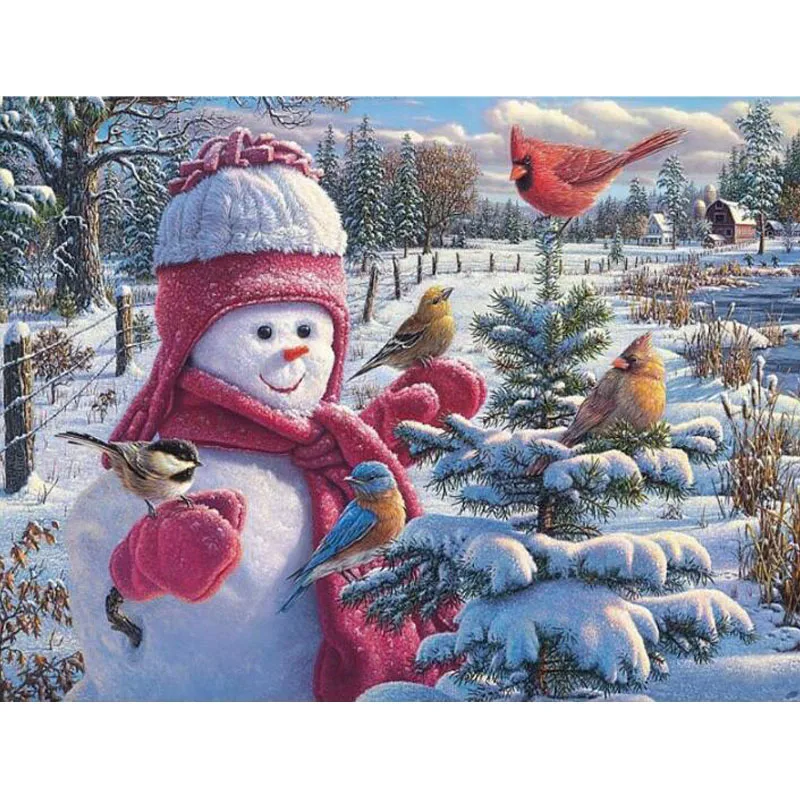 5D Diy Diamond Painting Christmas Snow Girl Birds Cross Stitch Full Square Drill Diamond Embroidery Mosaic Beaded Art Crafts
5D Diy Diamond Painting Christmas Snow Girl Birds Cross Stitch Full Square Drill Diamond Embroidery Mosaic Beaded Art Crafts