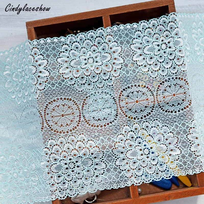 2 Yards 18cm Width Mint Green Spandex Elastic Lingerie Lace Trim Flower Sewing Applique Stretch Lace Fabric Underwear Trimmings
2 Yards 18cm Width Mint Green Spandex Elastic Lingerie Lace Trim Flower Sewing Applique Stretch Lace Fabric Underwear Trimmings