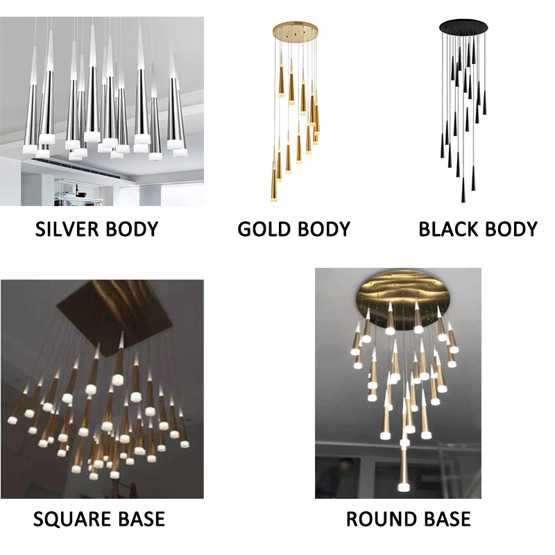 Modern Home Ceiling Large Staircase Chandelier Lighting AC175-240V LED Pendant Hanging Fixture Light Hotel Restaurant villa Lamp
Modern Home Ceiling Large Staircase Chandelier Lighting AC175-240V LED Pendant Hanging Fixture Light Hotel Restaurant villa Lamp
