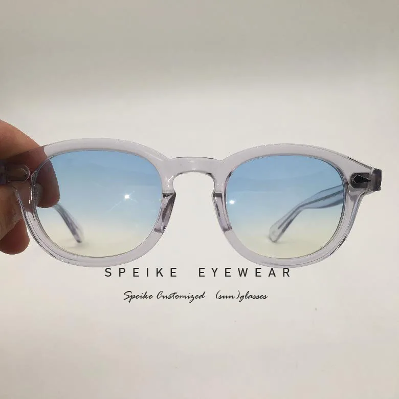 SPEIKE Customized High quality sunglasses Johnny Depp Lemtosh style Crystsl clear frame with tinted myopia sunglasses 44/46/49MM
SPEIKE Customized High quality sunglasses Johnny Depp Lemtosh style Crystsl clear frame with tinted myopia sunglasses 44/46/49MM