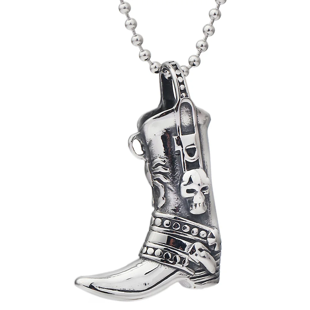 New Distinctive Stainless Steel Retro Boots Pendants Necklaces for Men Fashion Cremation Jewelry Necklace For Women
New Distinctive Stainless Steel Retro Boots Pendants Necklaces for Men Fashion Cremation Jewelry Necklace For Women