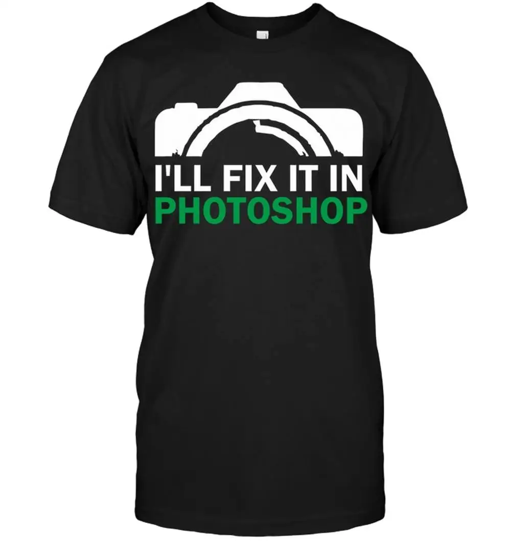 Забавная рубашка iwill FiX IT IN PHOTOSHOP футболка с рисунком мужские летние крутые