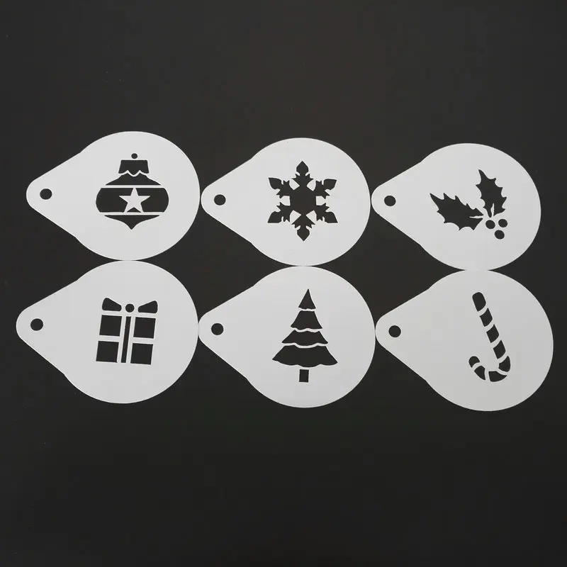 2.8 inch Christmas Coffee Stencil Milk Cappuccino Latte Art Cookie Plastic Template Mold Barista Tools Cake Decoration
2.8 inch Christmas Coffee Stencil Milk Cappuccino Latte Art Cookie Plastic Template Mold Barista Tools Cake Decoration