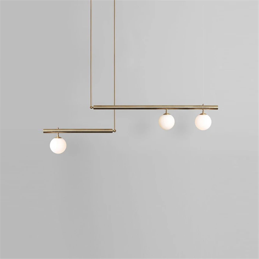 Post Modern Line Rod Chandeliers Lights Living Room Restaurant Glass Ball Pendant Lamps Art Deco Cafe Design Model Room Fixtures
Post Modern Line Rod Chandeliers Lights Living Room Restaurant Glass Ball Pendant Lamps Art Deco Cafe Design Model Room Fixtures