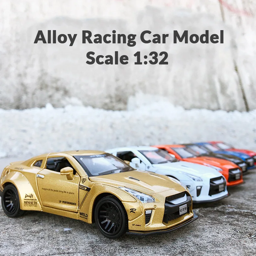 14CM Hot sale alloy Model car R35 Racing sport car Diecast toy Rubber wheel light sound Vehicles XMas Birthday Gift for children
14CM Hot sale alloy Model car R35 Racing sport car Diecast toy Rubber wheel light sound Vehicles XMas Birthday Gift for children