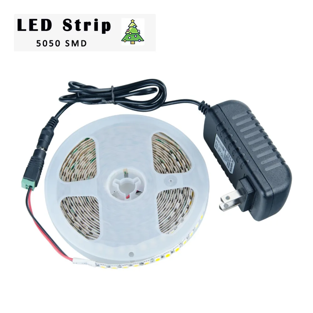 Led Strip Light Waterproof DC 12V 24V LED Lamp Tape 5050 SMD TV Background Lighting 120 LEDs/m with 3A Power Supplier Adapter+DC
Led Strip Light Waterproof DC 12V 24V LED Lamp Tape 5050 SMD TV Background Lighting 120 LEDs/m with 3A Power Supplier Adapter+DC