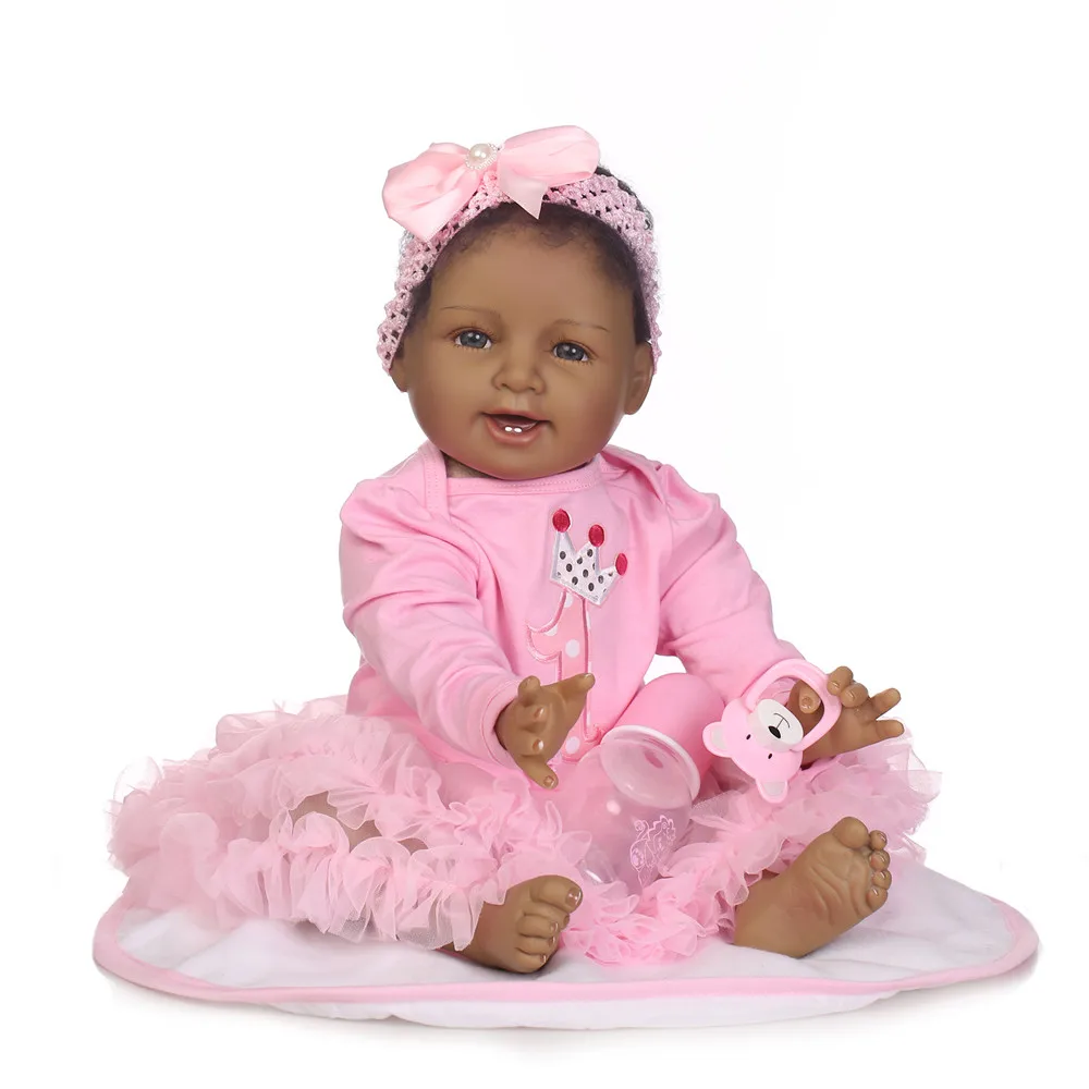 NPK black reborn baby girl dolls 22inch silicone dolls reborn real alive princes baby toddler dolls bebe gift reborn bonecas
NPK black reborn baby girl dolls 22inch silicone dolls reborn real alive princes baby toddler dolls bebe gift reborn bonecas