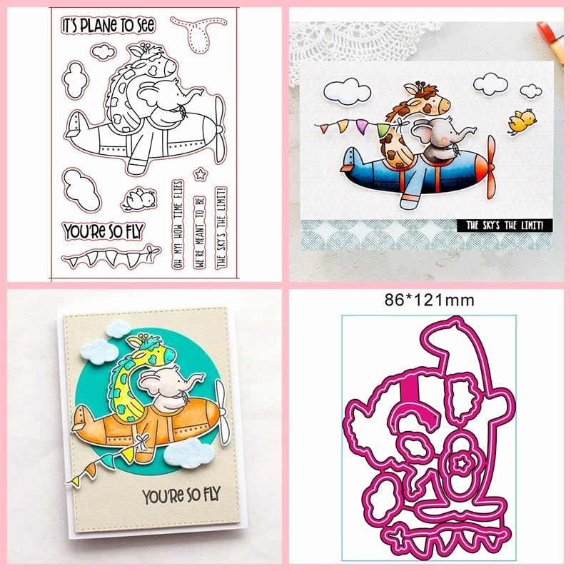 Elephant and Giraffe Scrapbooking DIY Metal Cutting Dies And Clear Stamp Stencil Handmade Embossing Paper Cards Decoration
Elephant and Giraffe Scrapbooking DIY Metal Cutting Dies And Clear Stamp Stencil Handmade Embossing Paper Cards Decoration