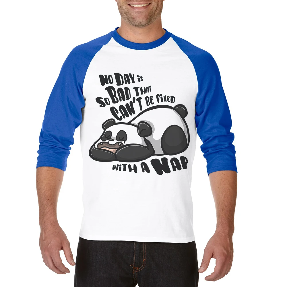 Cute Panda Men T-Shirt Popular Funny Printing Tops T Shirt Three Quarter Sleeve Fashion Tee Shirts Cotton Mens Clothes Camiseta
Cute Panda Men T-Shirt Popular Funny Printing Tops T Shirt Three Quarter Sleeve Fashion Tee Shirts Cotton Mens Clothes Camiseta