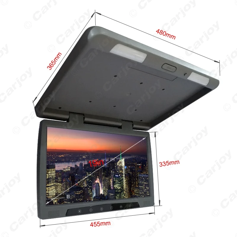 LEEWA 12V/24V Bus Car 19" 19inch Roof Mounted TFT LCD Monitor Flip Down Monitor with Touch Button USB SD FM VGA HD Black,Grey
LEEWA 12V/24V Bus Car 19" 19inch Roof Mounted TFT LCD Monitor Flip Down Monitor with Touch Button USB SD FM VGA HD Black,Grey