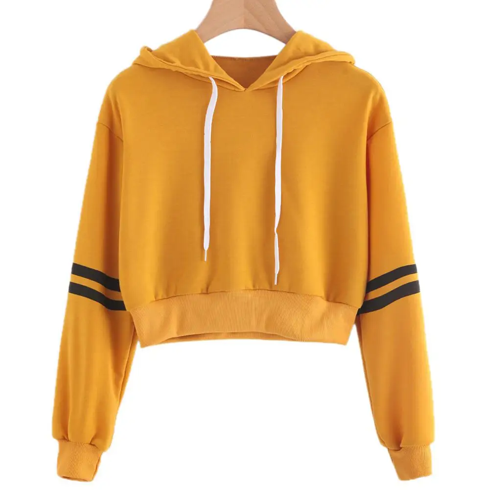 MISSKY 2019 Spring Autumn Women Simple Long Sleeve Stripe Sweatshirt All-match Chic Short Hooded Tops
MISSKY 2019 Spring Autumn Women Simple Long Sleeve Stripe Sweatshirt All-match Chic Short Hooded Tops