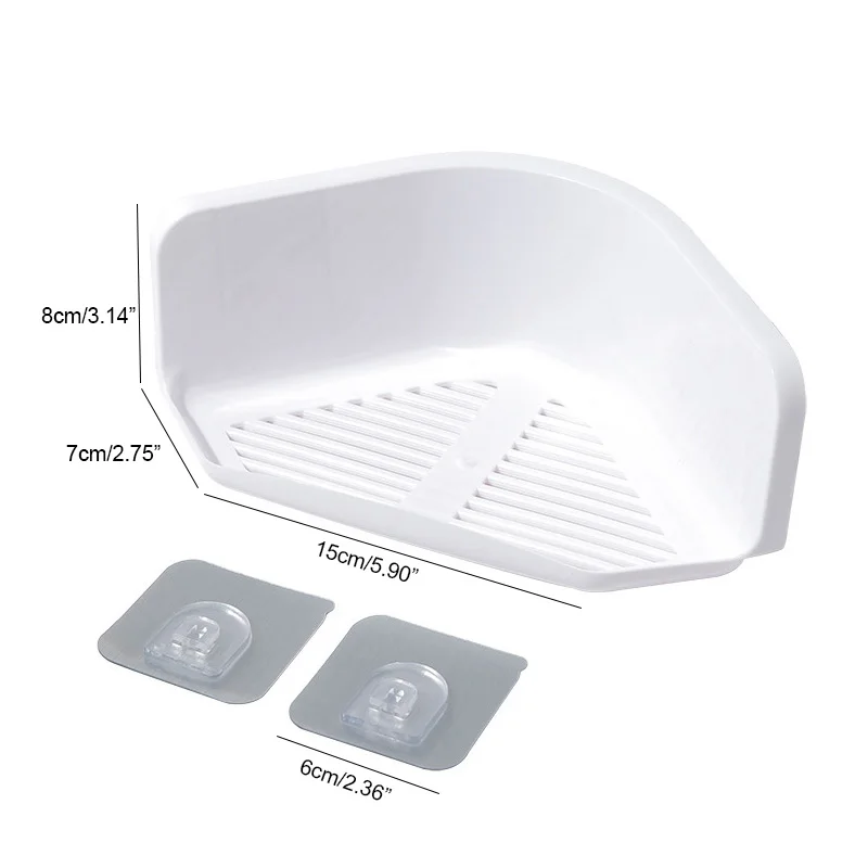 Single Layers Triangle Shapes Bathroom Storage Installation Free Organizer BathroomKitchenShower Organizer Household CornerShelf
Single Layers Triangle Shapes Bathroom Storage Installation Free Organizer BathroomKitchenShower Organizer Household CornerShelf