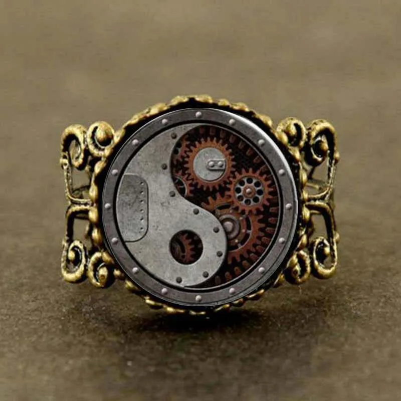 Alice in Wonderland Clock Watch yinyan bronze Steampunk Ring gift mens women chain antique vintage Wedding
Alice in Wonderland Clock Watch yinyan bronze Steampunk Ring gift mens women chain antique vintage Wedding