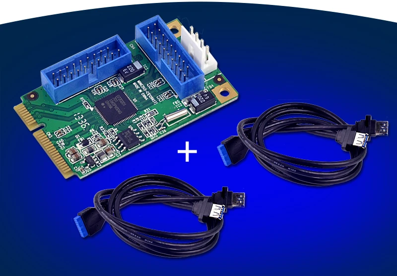 4 Ports USB3.0 Mini PCIe Expansion Card Adapter 19pin Header Chipset for Renesas
4 Ports USB3.0 Mini PCIe Expansion Card Adapter 19pin Header Chipset for Renesas