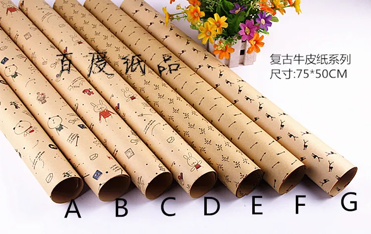 Festive Party Supplies Event 75*50 cm Vintage Nostalgic Wallpaper Kraft paper Diy Gift Wrapping paper 10pc/Lot
Festive Party Supplies Event 75*50 cm Vintage Nostalgic Wallpaper Kraft paper Diy Gift Wrapping paper 10pc/Lot