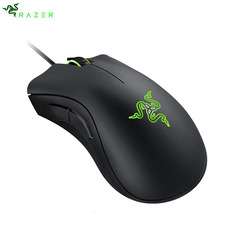 Проводная игровая мышь razer DeathAdder 2000 dpi три цвета подсветки или зеленая подсветка