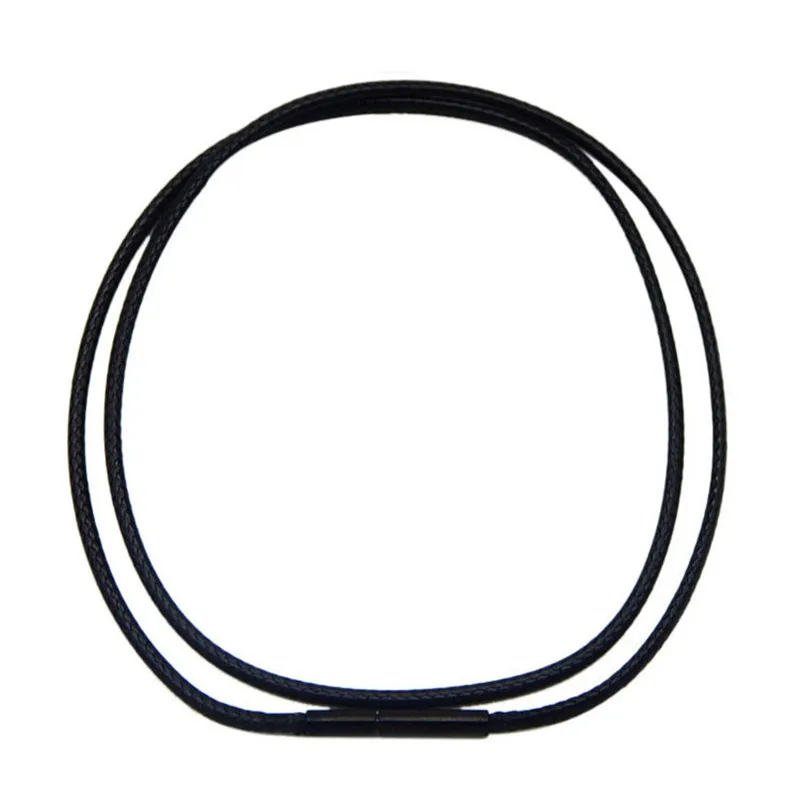 40/45/50 cm Necklace Chains Leather Cord Wax Rope Chain Black Stainless Steel Clasp Chain DIY Pendant Necklace Findings
40/45/50 cm Necklace Chains Leather Cord Wax Rope Chain Black Stainless Steel Clasp Chain DIY Pendant Necklace Findings