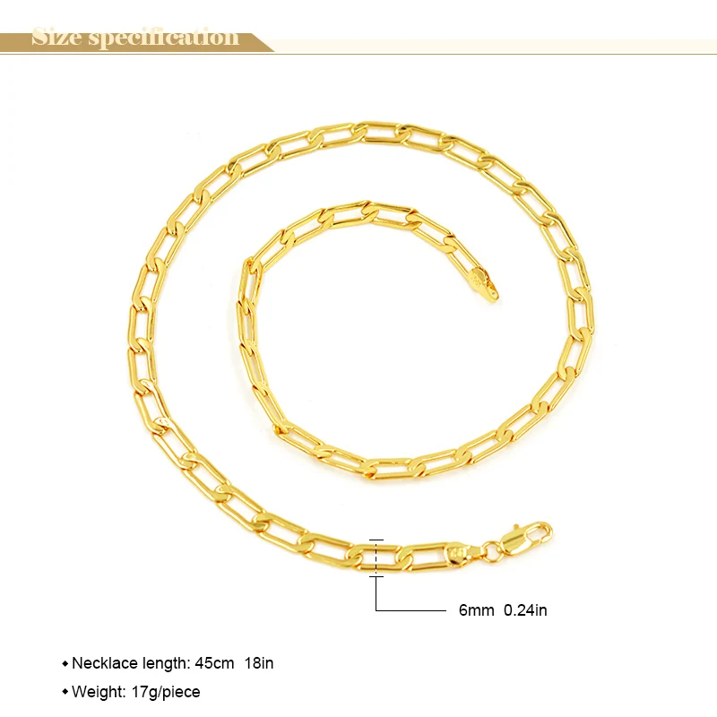 Sunny Jewelry Link Chain Statement Necklace For Women Copper Jewelry For Engagement Geometric Necklace Classic Jewelry Findings
Sunny Jewelry Link Chain Statement Necklace For Women Copper Jewelry For Engagement Geometric Necklace Classic Jewelry Findings