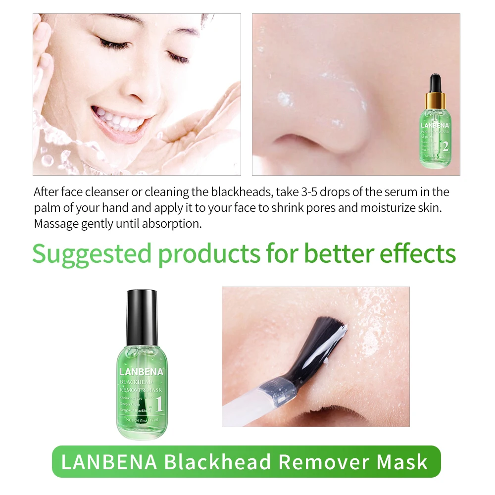 LANBENA Pore Minimizing Serum Remove Blackheads Acne Treatment Refining Deep Moisturizing Smooth Skin Beauty Face 17ml
LANBENA Pore Minimizing Serum Remove Blackheads Acne Treatment Refining Deep Moisturizing Smooth Skin Beauty Face 17ml