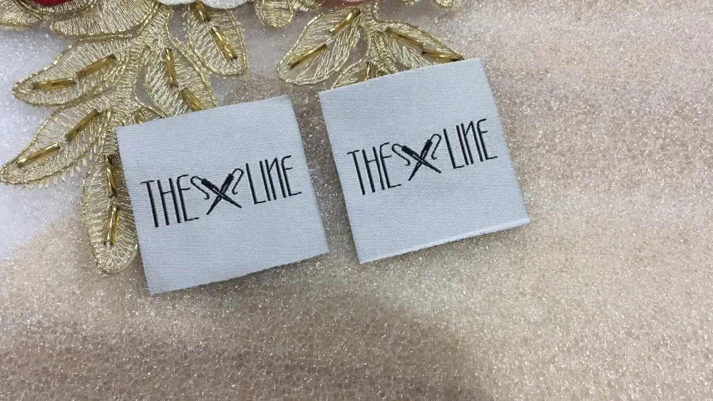 "THE LINE" Customized Clothing Label , Garment tags , Main Label Custom Design/Logo Woven Labels and Tags
"THE LINE" Customized Clothing Label , Garment tags , Main Label Custom Design/Logo Woven Labels and Tags