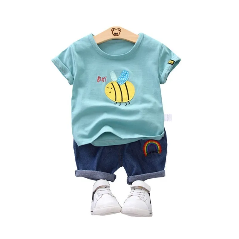 New Summer Baby Boys Girls Clothing Suit Children Fashion Cartoon T Shirt Shorts 2Pcs/set Toddler Casual Clothes Kids Tracksuits
New Summer Baby Boys Girls Clothing Suit Children Fashion Cartoon T Shirt Shorts 2Pcs/set Toddler Casual Clothes Kids Tracksuits
