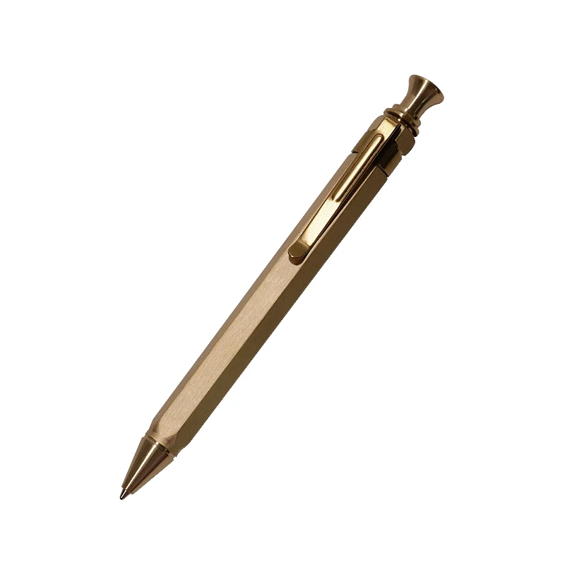 Популярная желтая латунная ручка прессового типа Новая металлическая винтажная