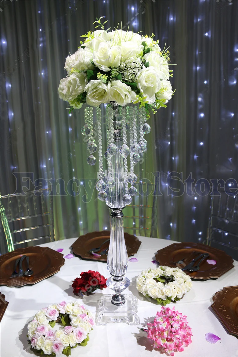 73cm Tall crystal wedding centerpiece flower stand, Table Center wedding decoration 10pcs/lot
73cm Tall crystal wedding centerpiece flower stand, Table Center wedding decoration 10pcs/lot