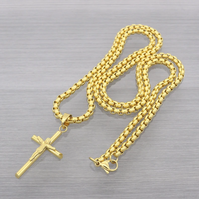 Wholesale Trendy Crucifix Jesus Cross Chain Pendant Cross Necklace Women/Men Jewelry
Wholesale Trendy Crucifix Jesus Cross Chain Pendant Cross Necklace Women/Men Jewelry