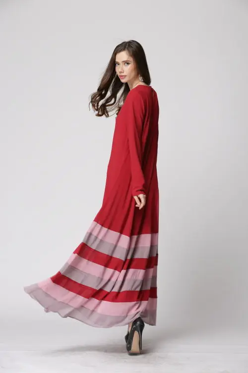 Arabic Muslim Traditional Costumes Women Abaya Solid Ankle-length Elegant Long Striped Dress Islamic Ramadan Robe Clothing
Arabic Muslim Traditional Costumes Women Abaya Solid Ankle-length Elegant Long Striped Dress Islamic Ramadan Robe Clothing