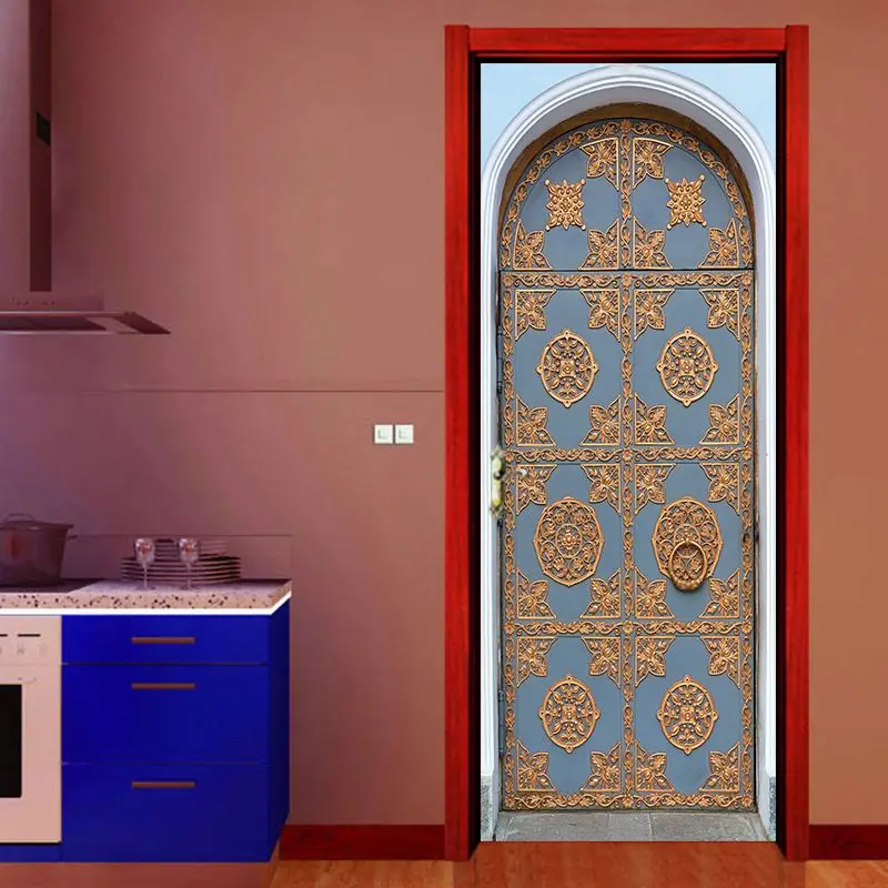 Fake 3d Decorative Pattern Iron Gate Door Sticker Wallpaper Wall Sticker Waterproof Imitation Bedroom Home Decor Poster
Fake 3d Decorative Pattern Iron Gate Door Sticker Wallpaper Wall Sticker Waterproof Imitation Bedroom Home Decor Poster