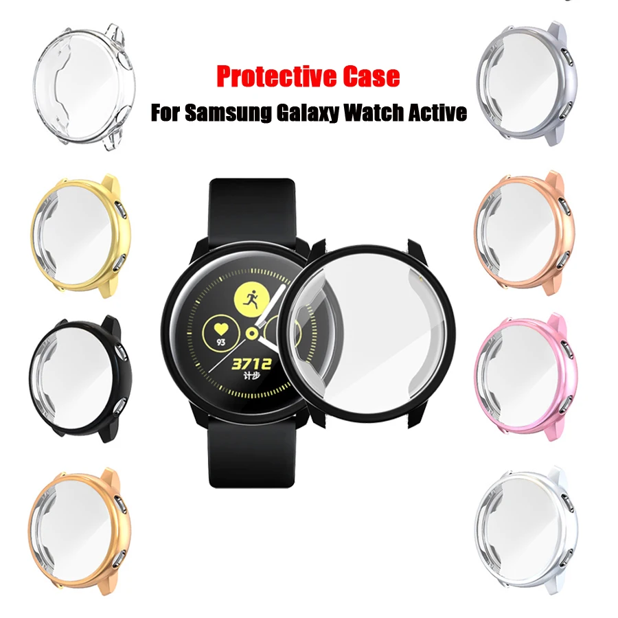 Protective Case for Samsung Galaxy Watch Active Soft Plating TPU All-Around Cover Shell Frame Protector for Galaxy Active 40mm
Protective Case for Samsung Galaxy Watch Active Soft Plating TPU All-Around Cover Shell Frame Protector for Galaxy Active 40mm