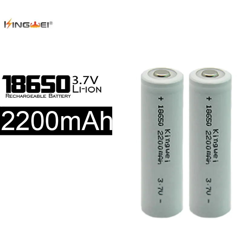 10x ICR18650 kingwei 3.7v 2200mah li-ion battery rechargeable point Top power bank battery
10x ICR18650 kingwei 3.7v 2200mah li-ion battery rechargeable point Top power bank battery